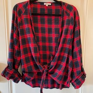 Plaid top